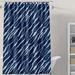 Orren Ellis Andros Single Shower Curtain Polyester in Blue | 72 H x 70 W in | Wayfair A04B4805883A41EE961027A01CF9B8FE