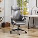 17 Stories Kalysia Executive Chair Upholstered in Gray | 48.62 H x 27.56 W x 26.48 D in | Wayfair B020570035A6400F9E5E7645FE958FEA