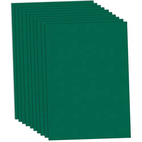 Papier cartonné, vert foncé, 50 x 70 cm, 10 feuilles