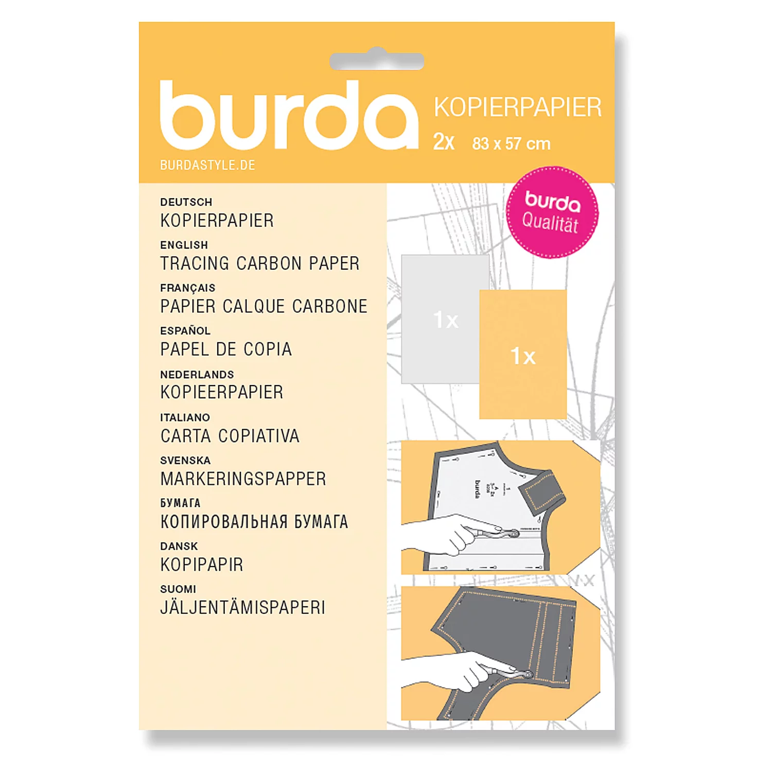 burda Papier calque carbone