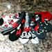 Disney Accessories | Disney,Minnie Mouse, No Show Socks | Color: Black/Red | Size: 4-10