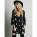 Free People Dresses | Free People Embroidered Austin Mini Dress | Color: Black/White | Size: Xs