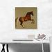 ARTCANVAS Whistlejacket 1762 by George Stubbs - Wrapped Canvas Painting Print Canvas, Wood in Brown | 18 H x 18 W x 0.75 D in | Wayfair