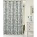 Red Barrel Studio® Addlyn Polyester 13 pieces Floral Single Shower Curtain + Hooks Polyester in Gray | 70 H x 72 W in | Wayfair