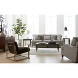 Bernhardt Tarleton 96.5" Recessed Arm Sofa w/ Reversible Cushions in Yellow/Brown | 39.5 H x 96.5 W x 44 D in | Wayfair B4267_1345-002_725