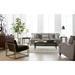 Bernhardt Tarleton 96.5" Recessed Arm Sofa w/ Reversible Cushions in Gray/Brown | 39.5 H x 96.5 W x 44 D in | Wayfair B4267_1429-002_788
