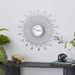 Everly Quinn Oversized Alsey 23" Wall Clock Metal in Gray | 23 H x 23 W x 1.75 D in | Wayfair 07FC840DB73B46BC94AF6F6D0AD35378