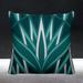 East Urban Home Glenshire Outdoor Square Pillow Cover & Insert Polyester/Polyfill blend in Green/Blue | 17 H x 17 W x 4.3 D in | Wayfair