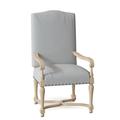 Hekman Ian Arm Chair Wood/Upholstered/Fabric in Blue | 46 H x 25 W x 26 D in | Wayfair 72375626-051121DarkNickel