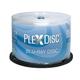 PlexDisc 25 GB 6x Blu-ray Inkjet Printable Single Layer Recordable Disc BD-R, 50-Disc Spindle - White