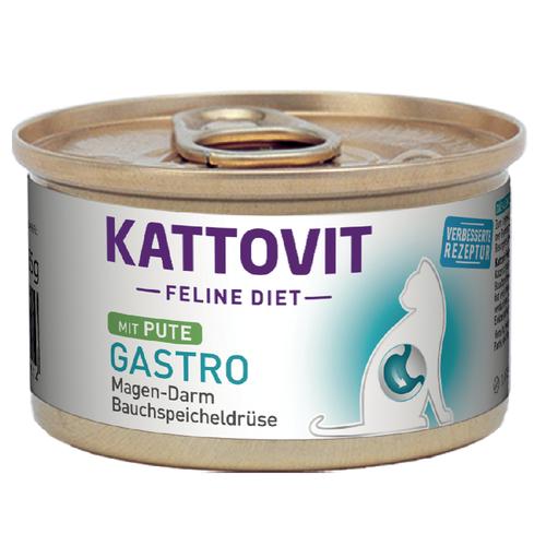 48 x 85g Gastro Pute Kattovit Katzenfutter nass