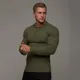 Polo à manches longues en coton respirant pour homme vêtement de Fitness nouvelle marque automne
