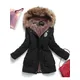 Fitaylor – veste d'hiver mi-longue épaisse pour femme manteau ouaté à capuche Parka Slim en coton