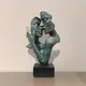 Vilead-Figurines abstraites rétro vintage statue de buste artisanat en résine décoration de la