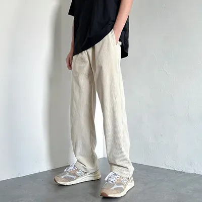 Pantalons en velours côtelé pour hommes 4 couleurs mode coton décontracté Streetwear Hip Hop