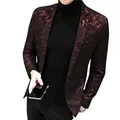 Blazer de Rhde luxe pour hommes fil Kendny vin rouge bleu veste noire coupe couvertes robe