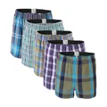 Lot de 5 boxers en coton pour hommes sous-vêtements d'été fins grande taille court respirant à