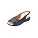 Wide Width Women's The Mary Sling by Comfortview in Navy (Size 11 W)