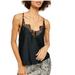 Free People Tops | Free People Starlight Lace Trim Camisole | Color: Black | Size: Xs