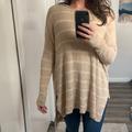 Free People Sweaters | Free People Women’s Tunic Oversized Knit Sweater | Color: Cream/White | Size: S