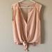 American Eagle Outfitters Tops | American Eagle Outfitters Sleeveless Blouse | Color: Cream/Pink | Size: S