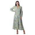 Lush and Lovely,'Printed Floral-Motif Cotton Maxi Dress'