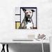 ARTCANVAS PitBull Terrier Dog Breed Modern - Wrapped Canvas Graphic Art Print Canvas, Wood in Black/Gray/White | 18 H x 18 W x 0.75 D in | Wayfair