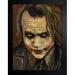 Buy Art For Less Joker II by Ed Capeau - Painting Print Paper/Metal in Brown/Red | 26.5 H x 20.5 W x 1 D in | Wayfair IF EDC366 24x18 1.25 Black