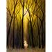 Buy Art For Less White Unicorn by Ed Capeau - Painting Print Canvas/Metal in Black/Green/Yellow | 24 H x 18 W x 1.5 D in | Wayfair CAN EDC372 24x18
