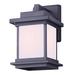 Red Barrel Studio® Perchoir Black 1 - Bulb 20" H Outdoor Wall Lantern Glass/Metal/Steel in Black/Gray | 10.25 H x 6.25 W x 7 D in | Wayfair