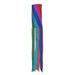 Arlmont & Co. Rainbow Diagonal Windsock in Red/Green/Blue | 60 H x 8 W in | Wayfair B7F97270C8F944A7968E0CFE0A3C5743