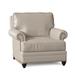 Armchair - Bradington-Young Carrado 40" Wide Armchair Genuine Leather/Fabric in Brown | 38 H x 40 W x 41 D in | Wayfair