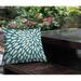 Red Barrel Studio® Outdoor Square Pillow Cover & Insert Polyester/Polyfill blend in Blue | 16 H x 16 W x 4.3 D in | Wayfair