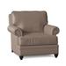 Armchair - Bradington-Young Carrado 40" Wide Armchair Genuine Leather/Fabric in Brown | 38 H x 40 W x 41 D in | Wayfair