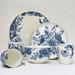 Charlton Home® Varteres 16 Piece Bone China Dinnerware Set, Service for 4 Bone China/Ceramic in Blue | Wayfair 037466593C22463B998CD2EEE8833065