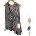 Free People Tops | Free People Boho Festival Trapeze Gathered Top | Color: Blue/Gray | Size: Lable S/P See Measurements