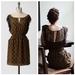 Anthropologie Dresses | Anthropologie Maple Lace & Silk Recollection Dress | Color: Black/Gold | Size: Xs