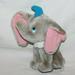 Disney Toys | Dumbo Disney Plush Stuffed Animal Vintage 8" Gray | Color: Gray/Pink | Size: Osg