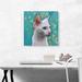 ARTCANVAS Burmilla Cat Breed Teal - Wrapped Canvas Graphic Art Print Canvas, Wood in Blue/White | 18 H x 18 W x 1.5 D in | Wayfair