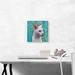 ARTCANVAS Burmilla Cat Breed Teal - Wrapped Canvas Graphic Art Print Canvas, Wood in Blue/White | 12 H x 12 W x 0.75 D in | Wayfair