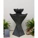Hi-Line Gift Ltd. Resin Solar Pedestel Fountain w/ Light | 35.43 H x 16.93 W x 16.93 D in | Wayfair 79593