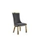 Willa Arlo™ Interiors Totnes Parsons Single Chair Upholstered, Stainless Steel in Gray/Yellow | 42 H x 21 W x 20 D in | Wayfair