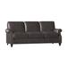 Bradington-Young West 82" Genuine Leather Rolled Arm Sofa Genuine Leather in Brown | 36 H x 82 W x 38 D in | Wayfair 759-95-910400-68-TU-PL-#9GM