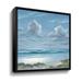 Rosecliff Heights Shoreline II by Georgia Janisse - Painting Print on Canvas Canvas, Glass in Blue | 24 H x 24 W x 2 D in | Wayfair