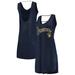 "Women's G-III 4Her by Carl Banks Heathered Navy Milwaukee Brewers Swim Cover-Up Dress"