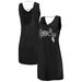 "Women's G-III 4Her by Carl Banks Heathered Black Chicago White Sox Swim Cover-Up Dress"