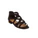 Wide Width Women's The Lana Sandal by Comfortview in Black (Size 7 W)