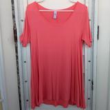 Lularoe Tops | Coral Lularoe Perfect Tunic Tank | Color: Tan | Size: Xs