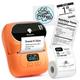 Phomemo M110 Portable Wireless Thermal Label Printer, Bluetooth Label Maker Machine for iOS & Android Phone, Barcode Printer for Clothing, Jewellery, Retail, Home, with 1 Roll 40x30mm Label