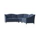 Blue Reclining Sectional - Poshbin Carolina 111" Wide Symmetrical Corner Sectional | 41 H x 111 W x 39 D in | Wayfair 1017-KEYDEN-NAT-GRA